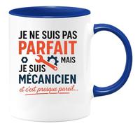 quotedazur - Mug Humour Je Ne Suis Pas Parfait, Mais Mécanicien, C’est Presque Pareil. Cadeau Original Pour Tasse Personnalisée Humoristique