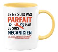 quotedazur - Mug Humour Je Ne Suis Pas Parfait, Mais Mécanicien, C’est Presque Pareil. Cadeau Original Pour Tasse Personnalisée Humoristique