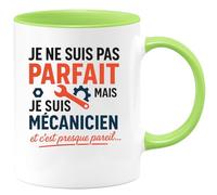 quotedazur - Mug Humour Je Ne Suis Pas Parfait, Mais Mécanicien, C’est Presque Pareil. Cadeau Original Pour Tasse Personnalisée Humoristique