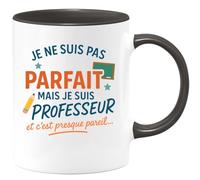 quotedazur - Mug Humour Je Ne Suis Pas Parfait, Mais Professeur, C'est Presque Pareil Idée Cadeau Original Pour Tasse Et Fierté Au Bureau