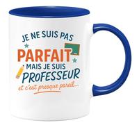 quotedazur - Mug Humour Je Ne Suis Pas Parfait, Mais Professeur, C'est Presque Pareil Idée Cadeau Original Pour Tasse Et Fierté Au Bureau