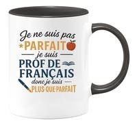quotedazur - Mug Humour Je Ne Suis Pas Parfait, Prof De Français, Donc Plus-que-parfait Idée Cadeau Originale Tasse Pour Profs