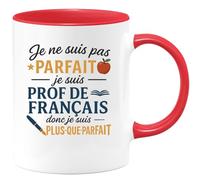 quotedazur - Mug Humour Je Ne Suis Pas Parfait, Prof De Français, Donc Plus-que-parfait Idée Cadeau Originale Tasse Pour Profs
