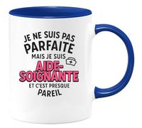 quotedazur - Mug Humour Je Ne Suis Pas Parfaite, Mais Aide-soignante, Et C'est Presque Pareil Cadeau Parfait Tasse Pour