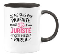 quotedazur - Mug Humour Je Ne Suis Pas Parfaite Mais Juriste, C'est Presque Pareil Humoristique Cadeau Idéale Pour Les Juristes Tasse Originale Et Drôle