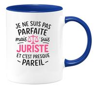 quotedazur - Mug Humour Je Ne Suis Pas Parfaite Mais Juriste, C'est Presque Pareil Humoristique Cadeau Idéale Pour Les Juristes Tasse Originale Et Drôle