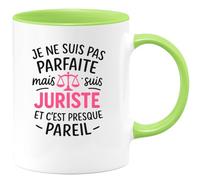 quotedazur - Mug Humour Je Ne Suis Pas Parfaite Mais Juriste, C'est Presque Pareil - Mug Humoristique - Cadeau Idéale Pour Les Juristes Tasse Originale Et Drôle
