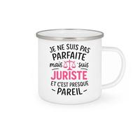 quotedazur - Mug Humour Je Ne Suis Pas Parfaite Mais Juriste, C'est Presque Pareil - Mug Humoristique - Cadeau Idéale Pour Les Juristes Tasse Originale Et Drôle