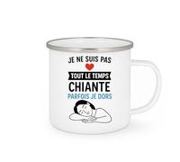 quotedazur - Mug Humour Je Ne Suis Pas Tout Le Temps Chiante Parfois Je Dors - Idée Cadeau Tasse Humour Pour Femme Originale Et Fun