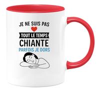 quotedazur - Mug Humour Je Ne Suis Pas Tout Le Temps Chiante Parfois Je Dors - Idée Cadeau Tasse Humour Pour Femme Originale Et Fun