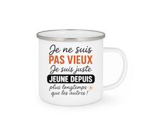 quotedazur - Mug Humour Je Ne Suis Pas Vieux Juste Jeune Depuis Plus Longtemps Que Les Autres Idée Cadeau Tasse Humoristique Pour Homme Mature Et Stylé