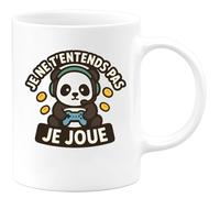 quotedazur - Mug Humour Je Ne T'entends Pas Joue Idée Cadeau Originale Tasse Gamer Pour Lui