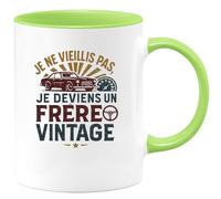 quotedazur - Mug Humour Je ne vieillis pas, je deviens un frère vintage - Cadeau Frère Anniversaire Homme