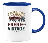 quotedazur - Mug Humour Je ne vieillis pas, je deviens un frère vintage - Cadeau Frère Anniversaire Homme