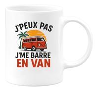 quotedazur - Mug Humour Je Peux Pas, Je Pars En Van - Tasse Fun Et Originale Pour Aventuriers - Idée Cadeau Originale Tasse Pour Passionnés D'aventure En Van