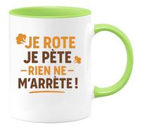 quotedazur - Mug Humour Je Rote Et Pète, Rien Ne M'arrête Drôle Pour Homme Idée Cadeau Originale Tasse Humoristique Unique