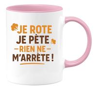 quotedazur - Mug Humour Je Rote Et Pète, Rien Ne M'arrête Drôle Pour Homme Idée Cadeau Originale Tasse Humoristique Unique