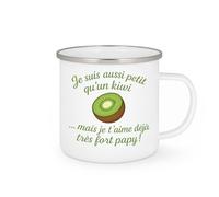 quotedazur - Mug Humour Je Suis Aussi Petit Qu'un Kiwi... Mais T'aime Déjà Très Fort Papy Cadeau Personnalisé Pour Tasse Maman Enfant