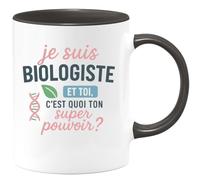 quotedazur - Mug Humour Je Suis Biologiste, Et Toi, Quel Est Ton Super Pouvoir ? - Cadeau Original Pour Tasse À Offrir Aux Passionnés De Biologie