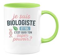 quotedazur - Mug Humour Je Suis Biologiste, Et Toi, Quel Est Ton Super Pouvoir ? - Cadeau Original Pour Tasse À Offrir Aux Passionnés De Biologie