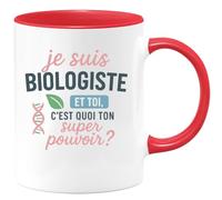 quotedazur - Mug Humour Je Suis Biologiste, Et Toi, Quel Est Ton Super Pouvoir ? - Cadeau Original Pour Tasse À Offrir Aux Passionnés De Biologie