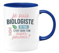 quotedazur - Mug Humour Je Suis Biologiste, Et Toi, Quel Est Ton Super Pouvoir ? - Cadeau Original Pour Tasse À Offrir Aux Passionnés De Biologie