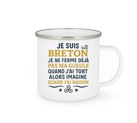 quotedazur - Mug Humour Je Suis Breton, Ne Me Tais Jamais, Surtout Quand J'ai Raison Idée Cadeau Originale Tasse Humoristique