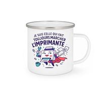 quotedazur - Mug Humour Je Suis Celle Qui Fait Toujours Marcher L'imprimante Cadeau Départ Collègue