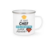 quotedazur - Mug Humour Je Suis Chef, Et Toi, Quel Est Ton Super Pouvoir Cadeau Parfait Pour Amateurs De Tasse Unique Originale Au Bureau