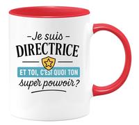 quotedazur - Mug Humour Je Suis Directrice, Et Toi Quel Est Ton Super Pouvoir Tasse Cadeau Femme Originale Original Pour Motif Idée Unique