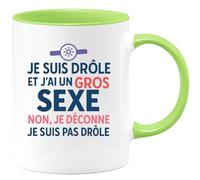 quotedazur - Mug Humour Je Suis Drôle Et J'ai Un Gros Sexe Non, Je Déconne, Je Suis Pas Drôle. - Cadeau Amusant Tasse Humour Pour Homme Original