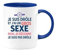 quotedazur - Mug Humour Je Suis Drôle Et J'ai Un Gros Sexe Non, Je Déconne, Je Suis Pas Drôle. - Cadeau Amusant Tasse Humour Pour Homme Original
