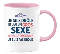 quotedazur - Mug Humour Je Suis Drôle Et J'ai Un Gros Sexe Non, Je Déconne, Je Suis Pas Drôle. - Cadeau Amusant Tasse Humour Pour Homme Original