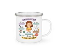 quotedazur - Mug Humour Je Suis Gentile, Courageuse, Intelligente, Confiante, Capable, Aimée, Reconnaissante, Suffisante Idée Cadeau Parfaite Tasse Inspiration Positive Motivation