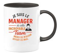 quotedazur - Mug Humour Je Suis Le Manager De Cette Incroyable Team, Merci Pour Ce Cadeau Unique. Parfait Tasse Originale Et