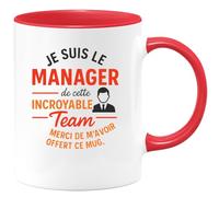 quotedazur - Mug Humour Je Suis Le Manager De Cette Incroyable Team, Merci Pour Ce Cadeau Unique. Parfait Tasse Originale Et