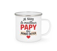 quotedazur - Mug Humour Je Suis Le Meilleur Papy Du Monde Entier - Idéal Cadeau Tasse Personnalisé Pour Grand-Père Adoré
