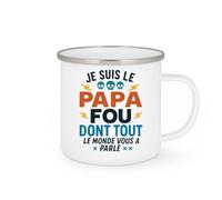 quotedazur - Mug Humour Je Suis Le Papa Fou Dont Tout Monde A Parlé Exclusif Cadeau Original Pour Avec Tasse Personnalisée Tendance Et Unique
