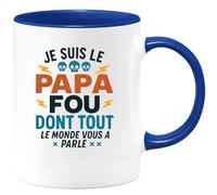 quotedazur - Mug Humour Je Suis Le Papa Fou Dont Tout Monde A Parlé Exclusif Cadeau Original Pour Avec Tasse Personnalisée Tendance Et Unique