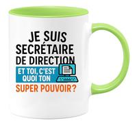 quotedazur - Mug Humour Je Suis Secrétaire De Direction, Et Toi, Quel Est Ton Super Pouvoir Cadeau Original Tasse Pour Femme, Idée Parfaite Au Bureau