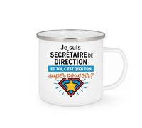 quotedazur - Mug Humour Je Suis Secrétaire De Direction, Et Toi ? Quel Est Ton Super Pouvoir ? - Idée Cadeau Originale Tasse Bureau Secrétaire Motivation Surprise