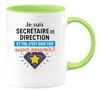 quotedazur - Mug Humour Je Suis Secrétaire De Direction, Et Toi ? Quel Est Ton Super Pouvoir ? - Idée Cadeau Originale Tasse Bureau Secrétaire Motivation Surprise