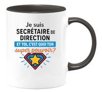 quotedazur - Mug Humour Je Suis Secrétaire De Direction, Et Toi ? Quel Est Ton Super Pouvoir ? - Idée Cadeau Originale Tasse Bureau Secrétaire Motivation Surprise