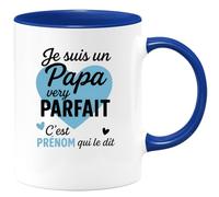 quotedazur - Mug Humour Je Suis Un Papa Very Parfait, C’est Prénom Qui Le Confirme Fièrement - Cadeau Original Pour Papa, Tasse Personnalisée Idéale Pour Toutes Occasions