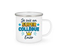 quotedazur - Mug Humour Je Suis Un Super Collègue Enzo Tasse Personnalisée Cadeau Original Pour En Unique Et Élégante
