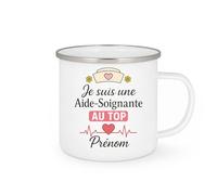 quotedazur - Mug Humour Je Suis Une Aide-Soignante Au Top Prénom - Cadeau Parfait Pour Tasse Aide-Soignante Fier Métier