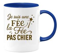 quotedazur - Mug Humour Je Suis Une Fée, Mais Pas Du Genre À Me Laisser Emmerder Idée Cadeau Originale Tasse Humoristique Pour Femme