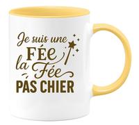 quotedazur - Mug Humour Je Suis Une Fée, Mais Pas Du Genre À Me Laisser Emmerder Idée Cadeau Originale Tasse Humoristique Pour Femme