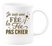 quotedazur - Mug Humour Je Suis Une Fée, Mais Pas Du Genre À Me Laisser Emmerder Idée Cadeau Originale Tasse Humoristique Pour Femme