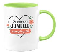 quotedazur - Mug Humour Je Suis Une Jumelle Unique Et Irremplaçable Cadeau Parfait Pour Tasse SœUr Exceptionnelle